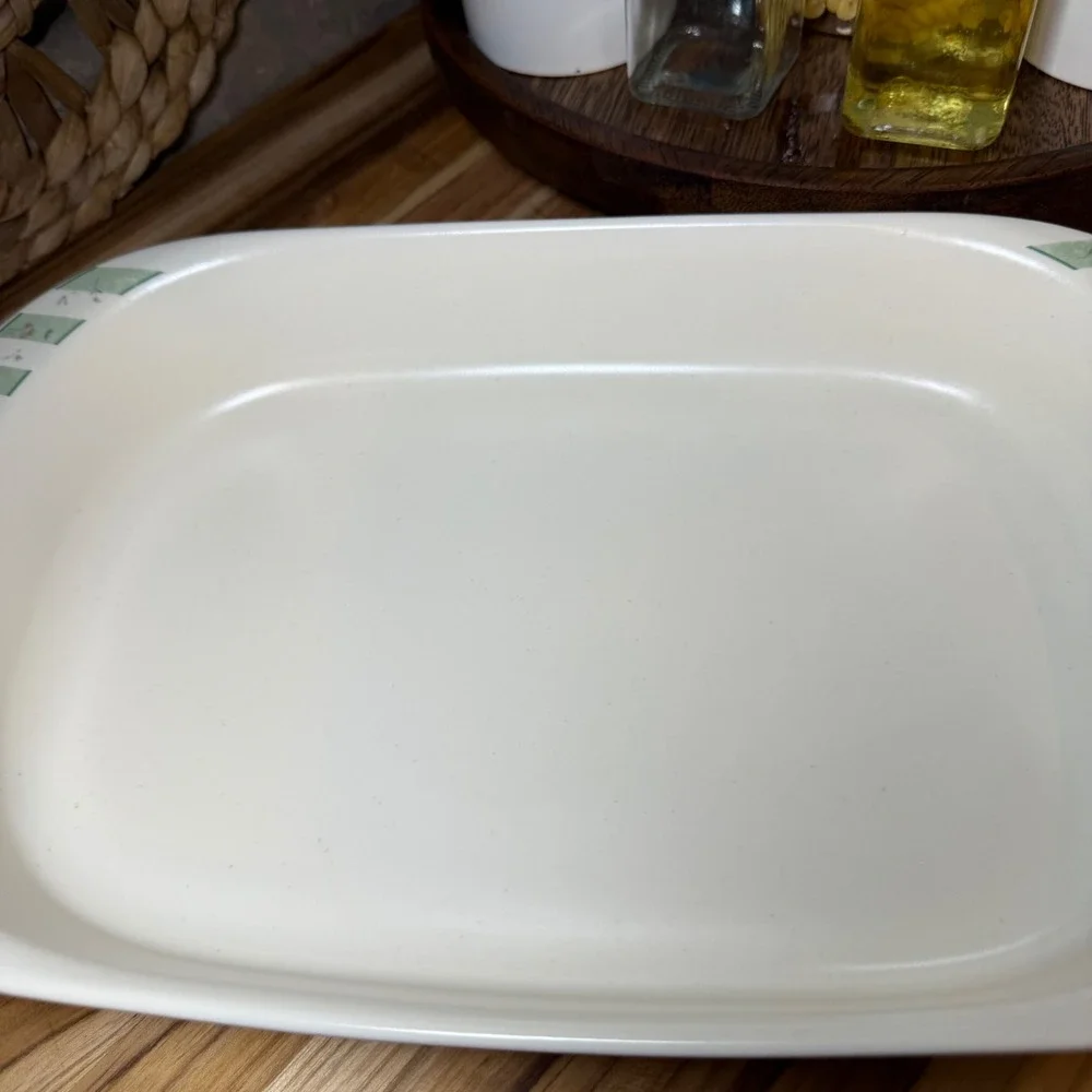 Pfaltzgraff Naturewood Rectangular Baker Stoneware Casserole Dish Made in USA